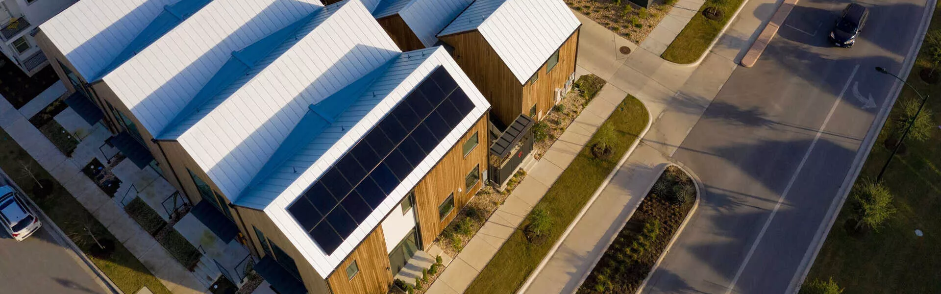 green construction using solar panels